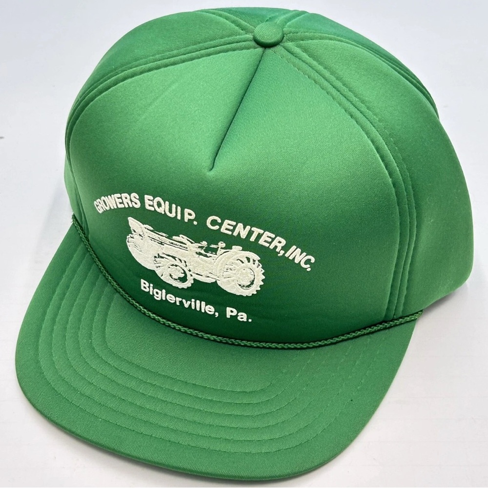 Growers Equipment company Pa Tractor Farmer Trucker Foam Ball Cap Hat Vintage
